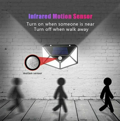 100 LED Motion Sensor Solar Light