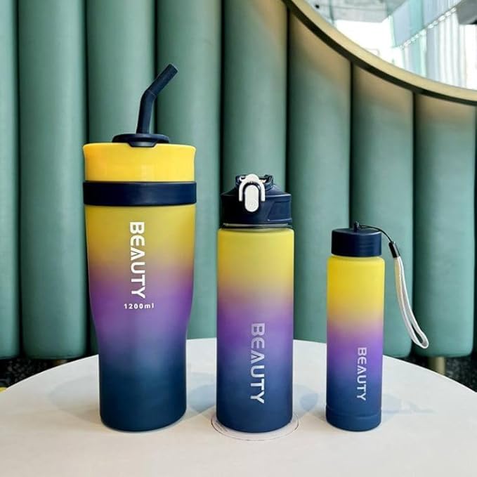 Mini Umbrella with square case ☂️ + 3 pcs Mug and Water Bottle