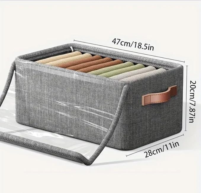 26L Storage bag with Lid CANVAS BAG || Foldable Clothes Storage