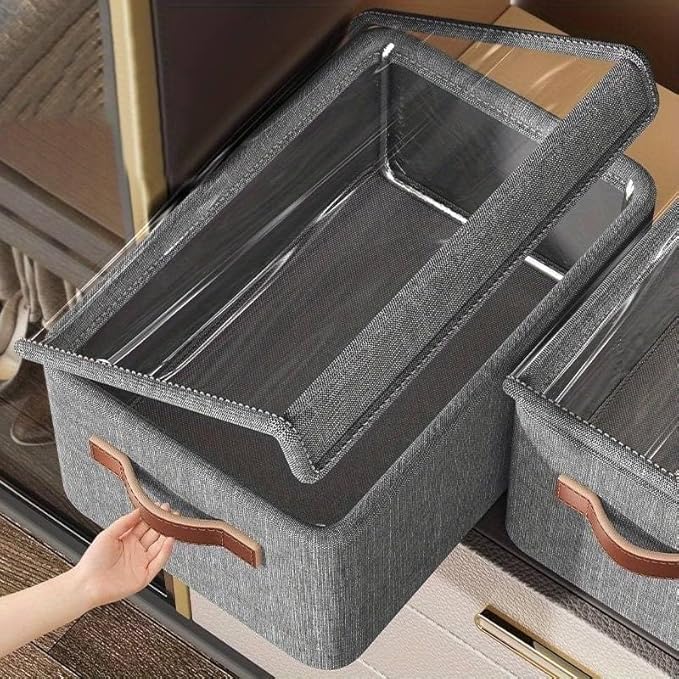 26L Storage bag with Lid CANVAS BAG || Foldable Clothes Storage