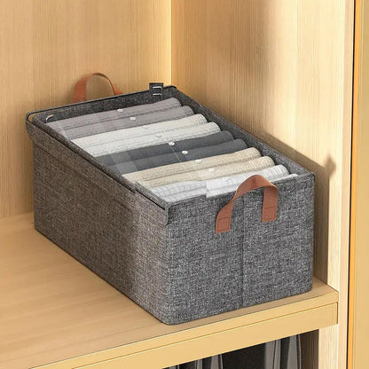 26L Storage bag with Lid CANVAS BAG || Foldable Clothes Storage